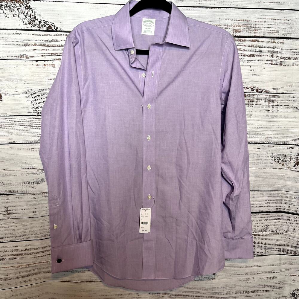 Brooks Brothers Lavender Supima Cotton Button Down Shirt Medium NWT